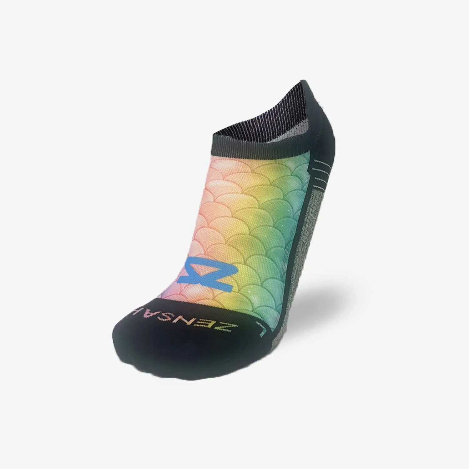 Rainbow Mermaid Tail Socks (No Show) sold by Zensah product image thumbnail 2
