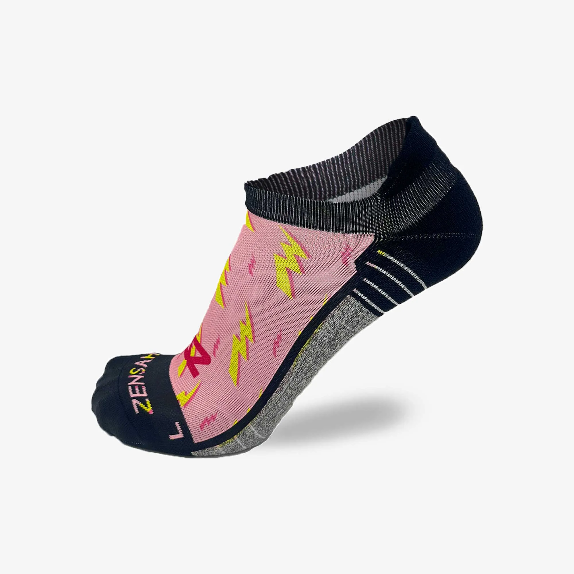 Lightning Bolts Running Socks (No Show) sold by Zensah