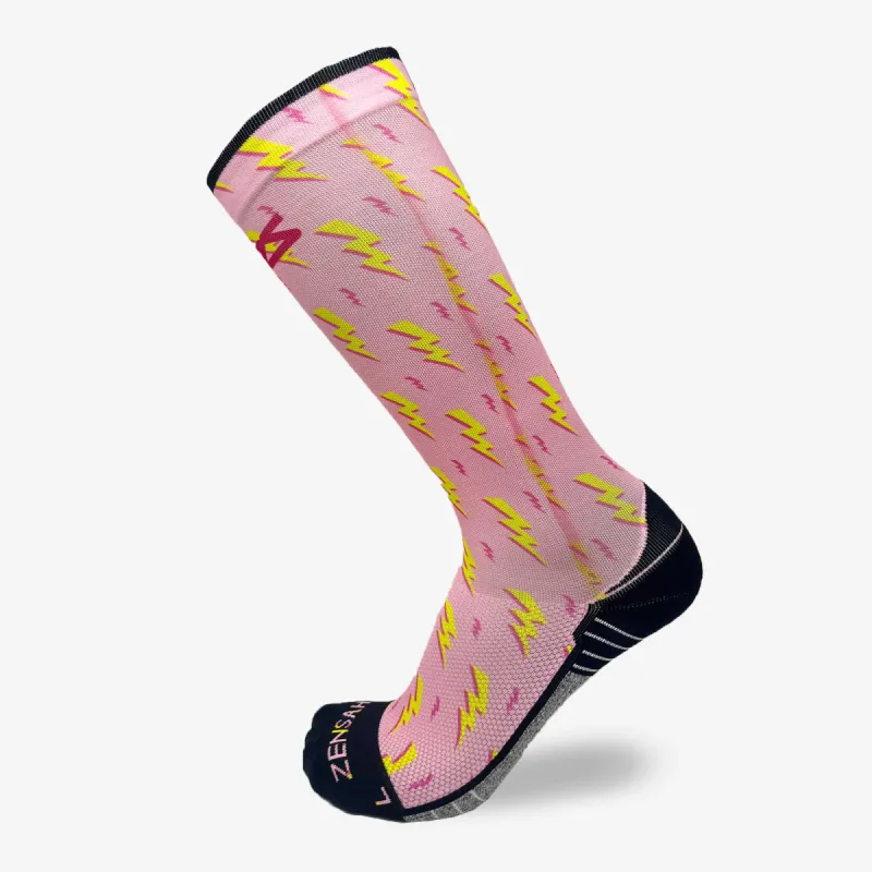 Lightning Bolts Compression Socks (Knee-High) sold by Zensah