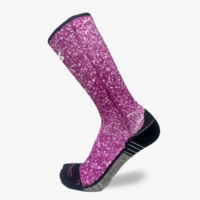 Pink Glitter Compression Socks (Knee-High) sold by Zensah