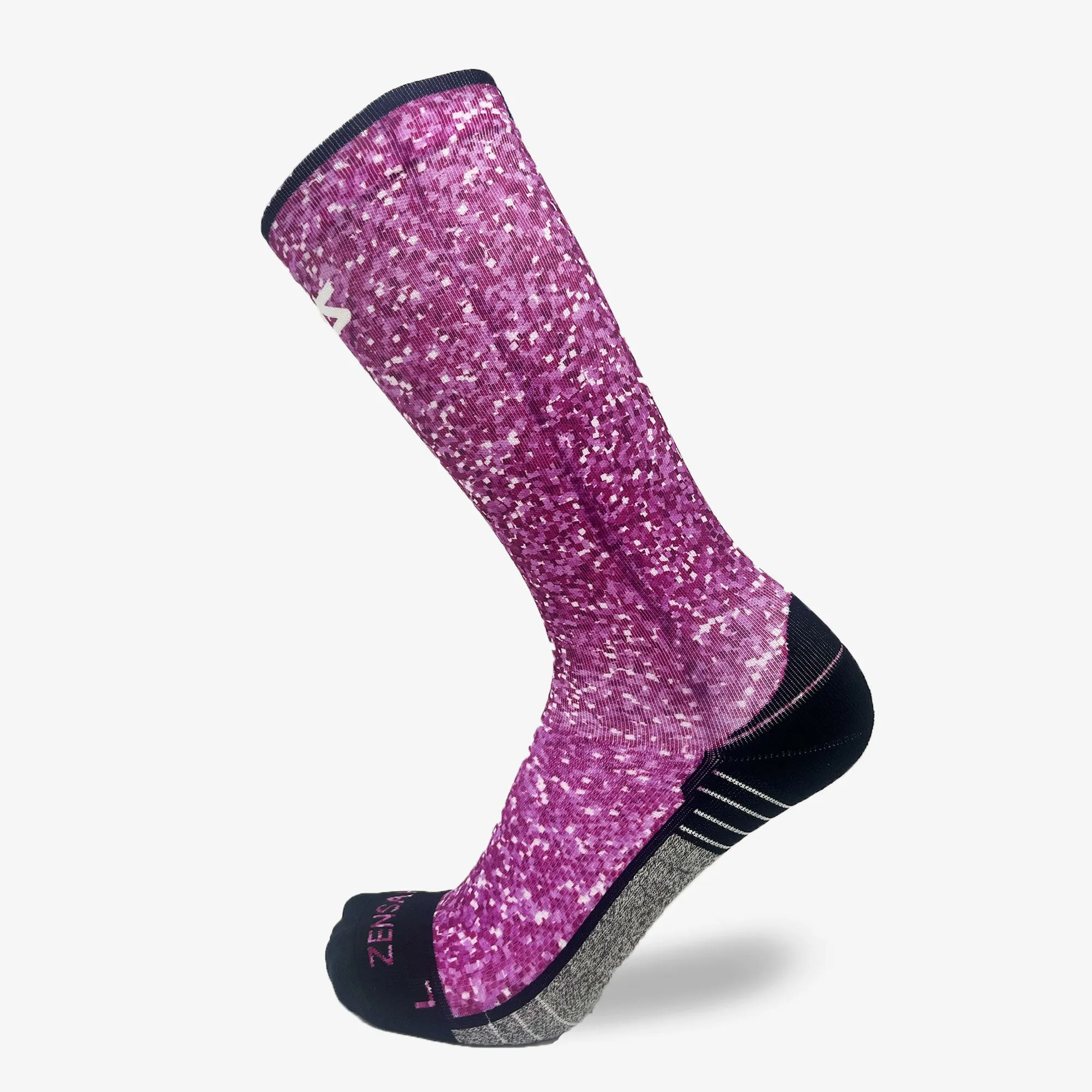 Pink Glitter Compression Socks (Knee-High) sold by Zensah