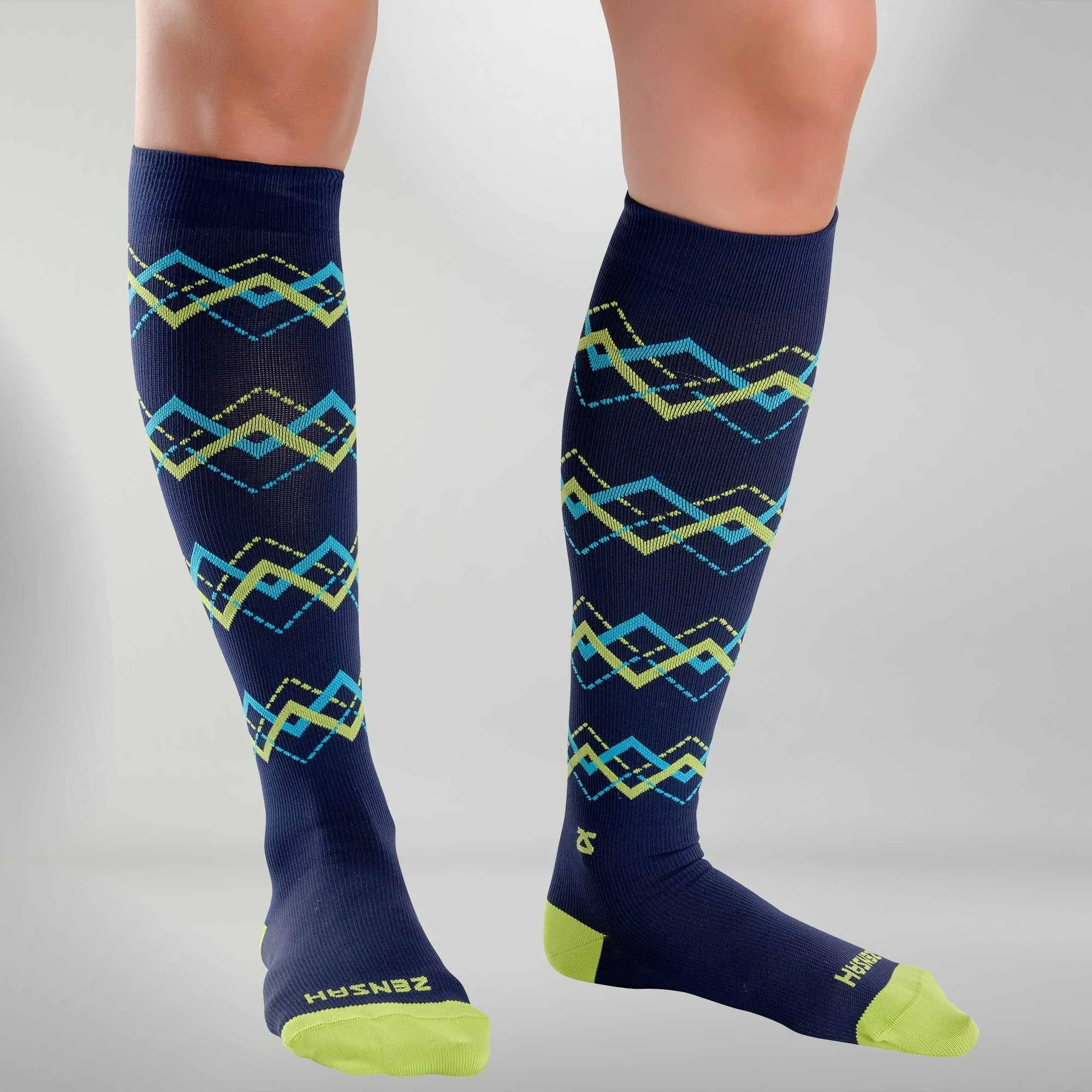 Chevron Argyle Compression Socks sold by Zensah product image thumbnail 3
