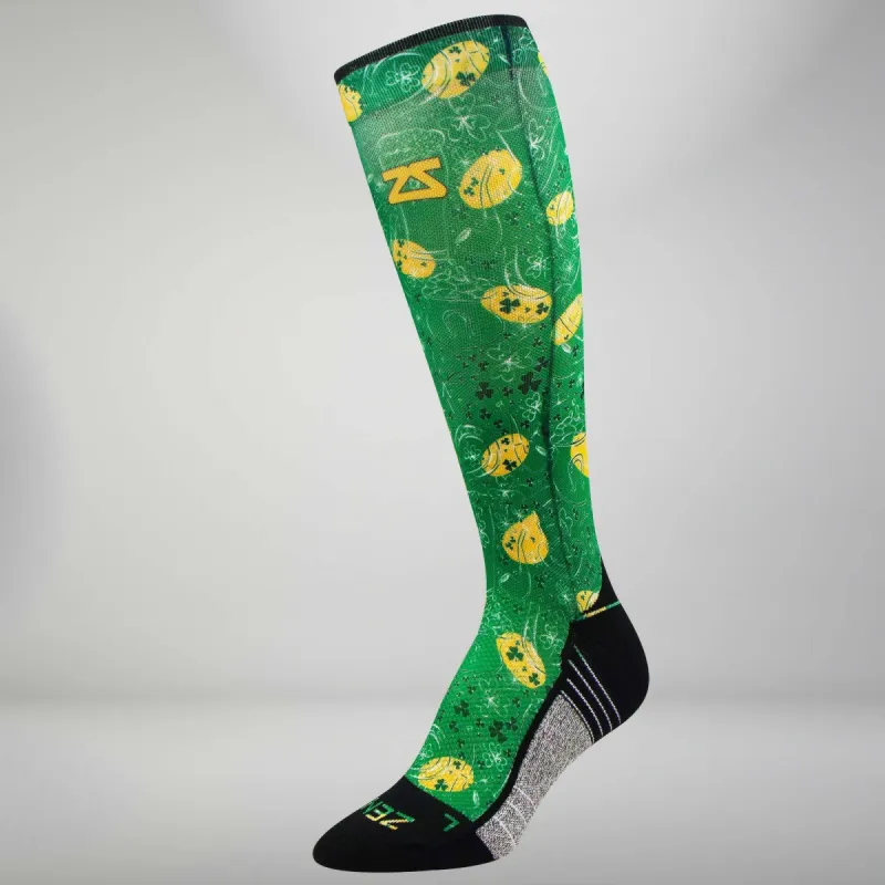 St Patrick's Doodle Compression Socks (Knee-High) sold by Zensah
