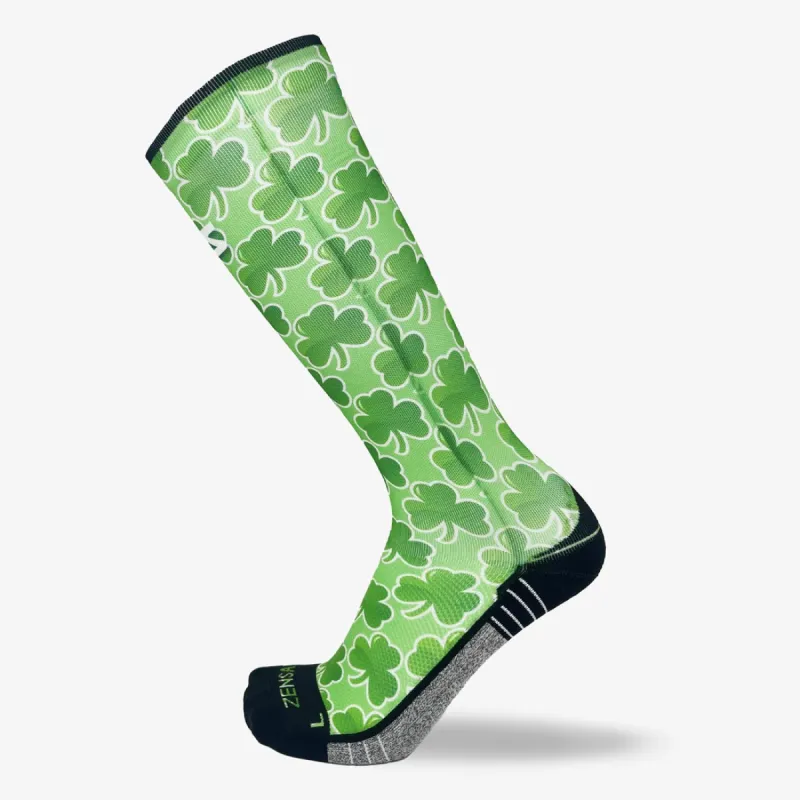 Classic Shamrocks Compression Socks (Knee-High) sold by Zensah