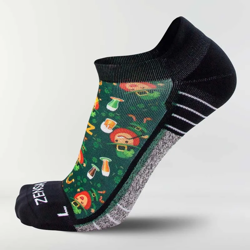 Happy Leprechauns Running Socks (No Show) sold by Zensah