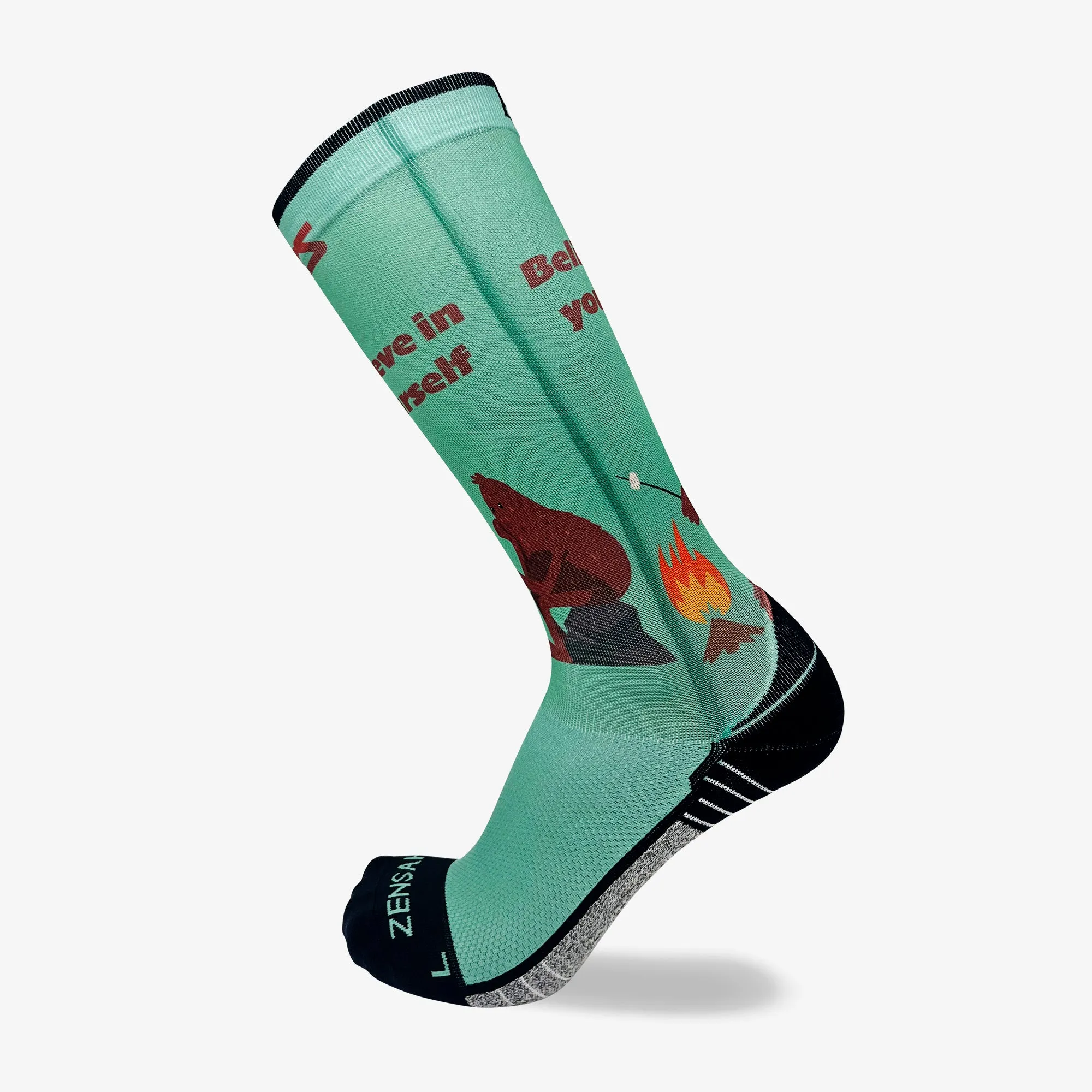 Bigfoot Believe in Yourself Compression Socks (Knee-High) sold by Zensah