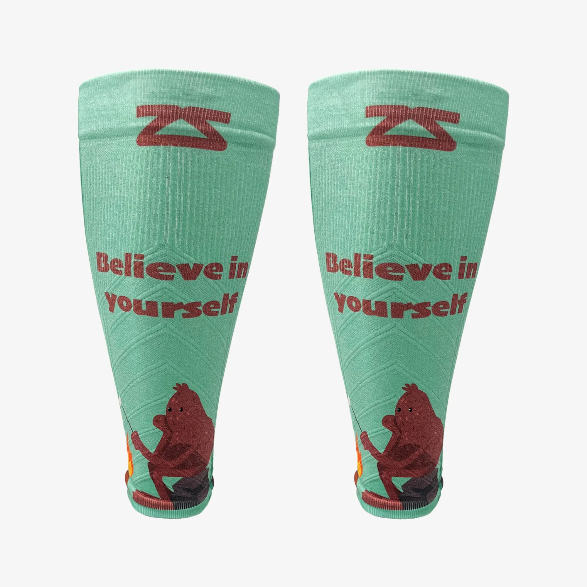 Bigfoot Believe in Yourself Compression Leg Sleeves sold by Zensah
