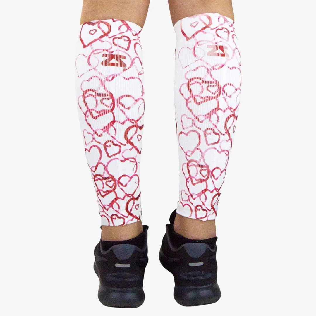 Abstract Hearts Compression Leg Sleeves sold by Zensah product image thumbnail 4