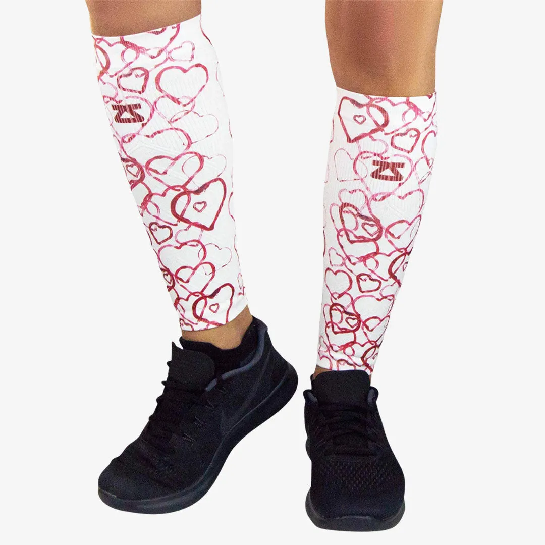 Abstract Hearts Compression Leg Sleeves sold by Zensah product image thumbnail 3