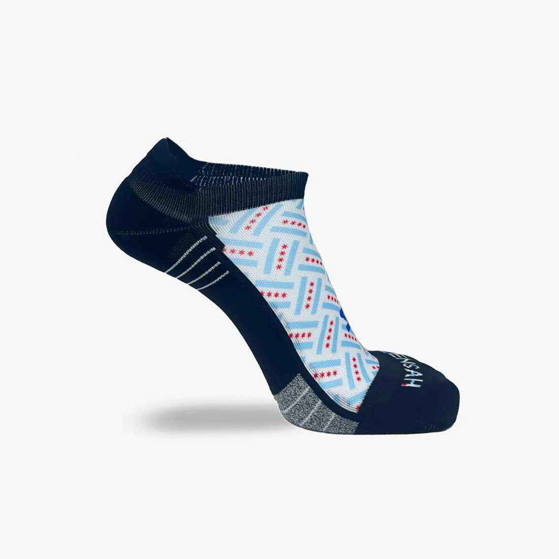 Chicago Flags Running Socks (No Show) sold by Zensah product image thumbnail 3