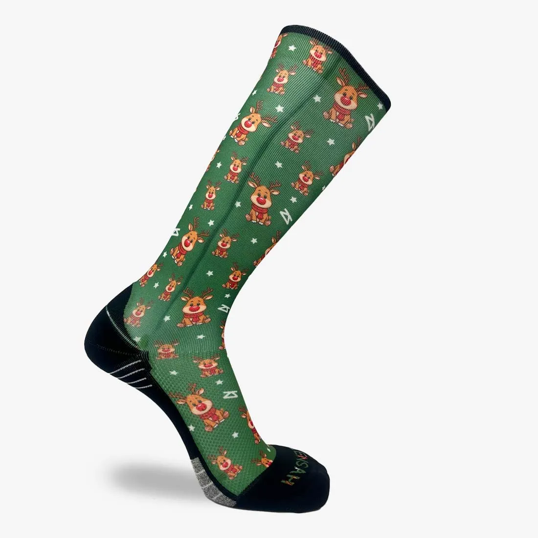 Cute Reindeers Compression Socks (Knee-High) sold by Zensah product image thumbnail 2