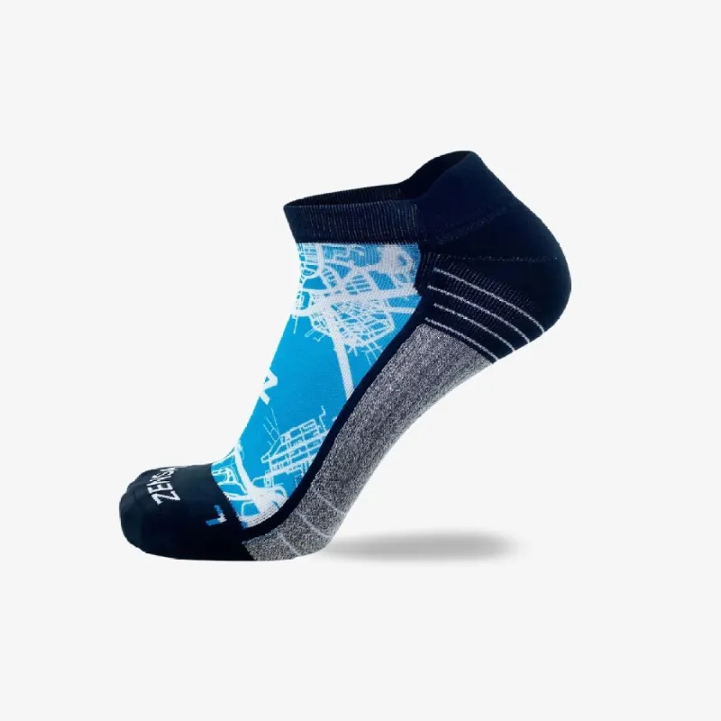 Boston Map Running Socks (No Show) sold by Zensah