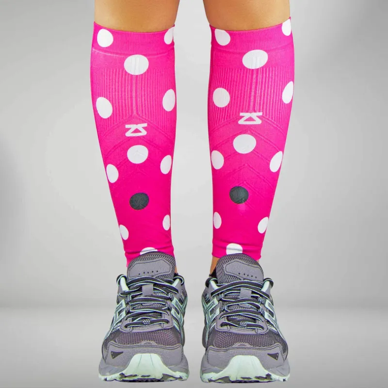 Polka Dot Compression Leg Sleeves sold by Zensah
