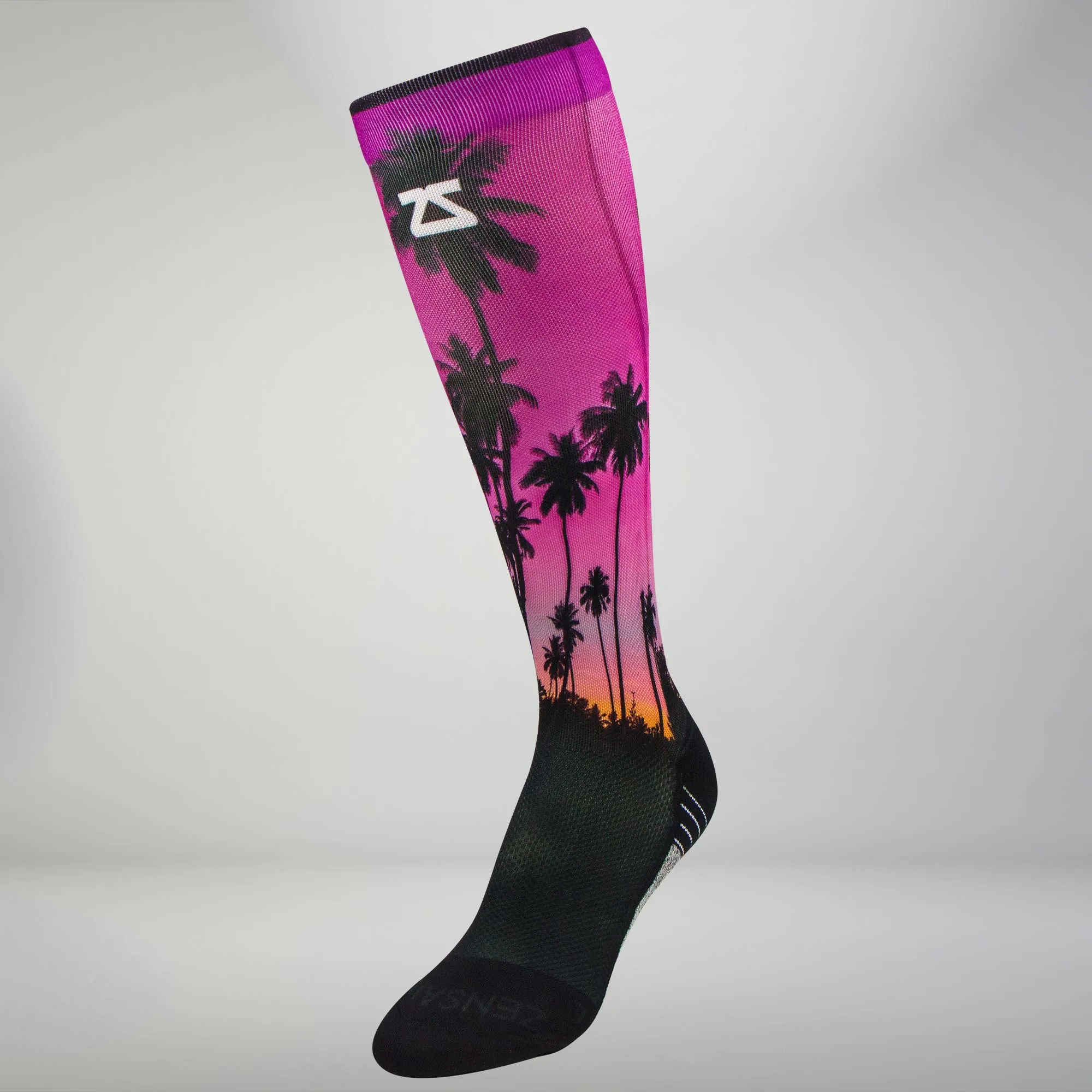 Tropical Palm Trees Compression Socks (Knee-High) sold by Zensah