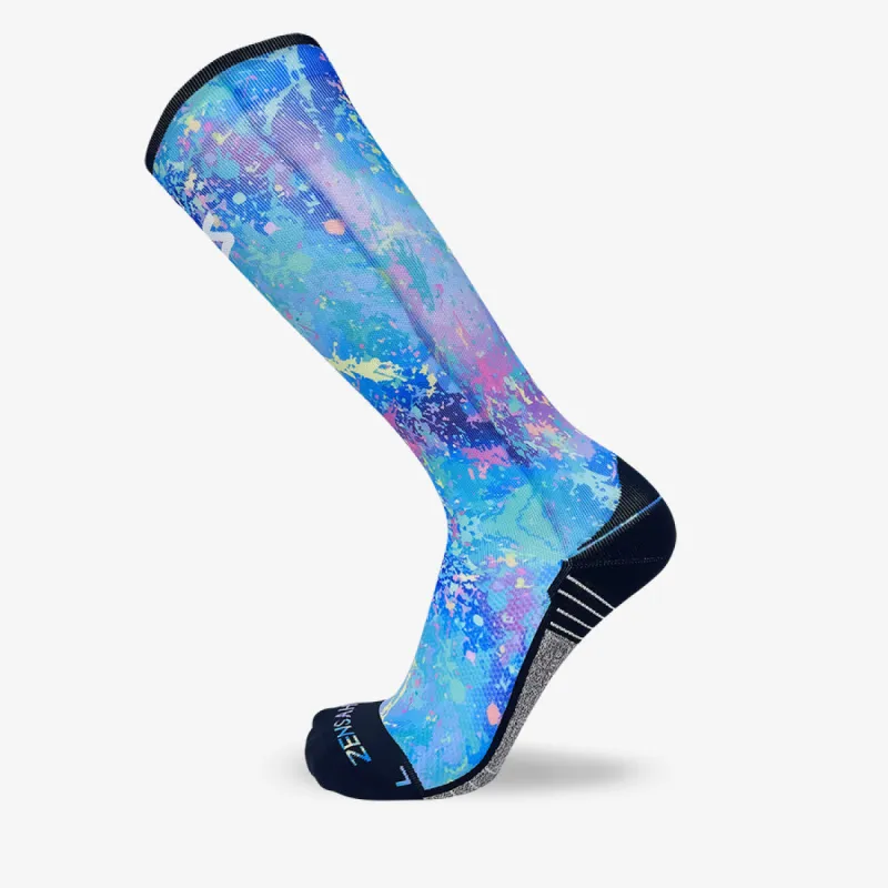 Color Splatter Compression Socks (Knee-High) sold by Zensah