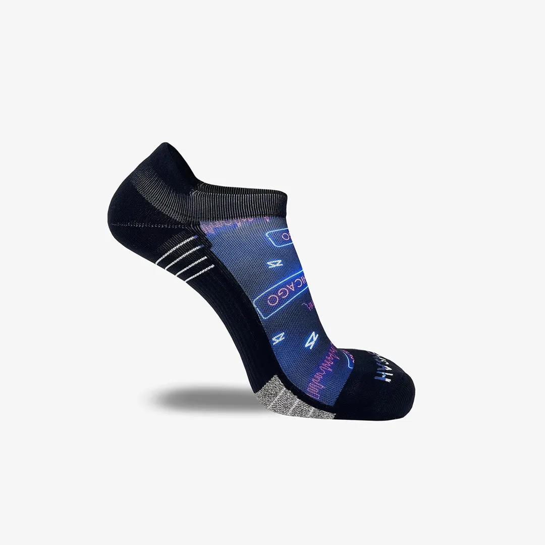 Neon Chicago Running Socks (No Show) sold by Zensah product image thumbnail 3
