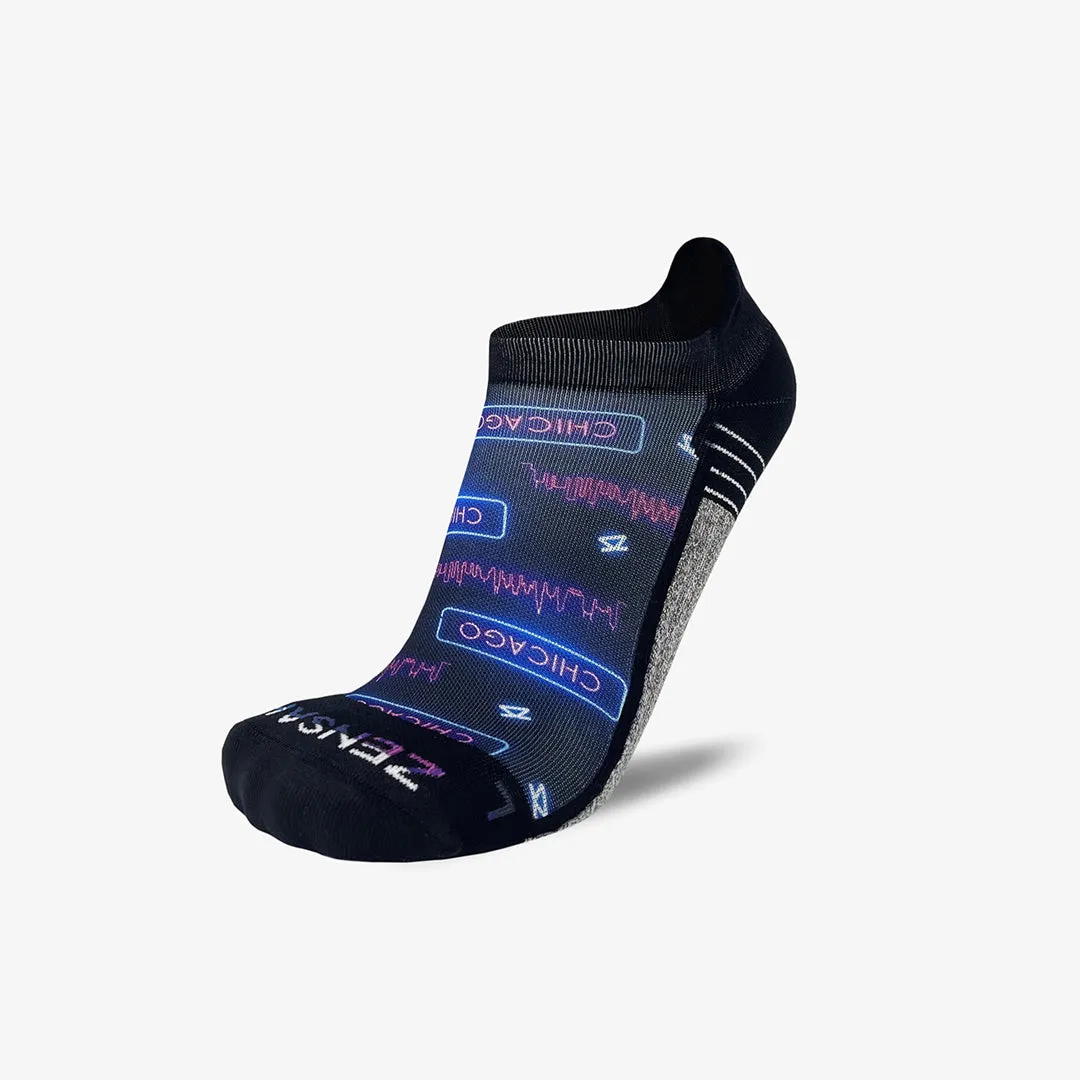 Neon Chicago Running Socks (No Show) sold by Zensah product image thumbnail 2