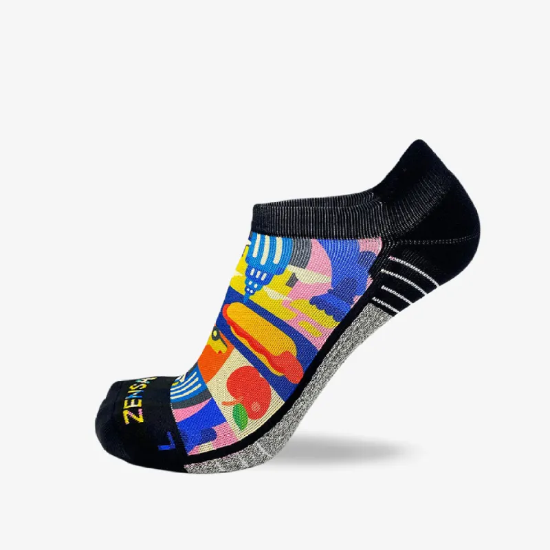 New York Blocks Running Socks (No Show) sold by Zensah