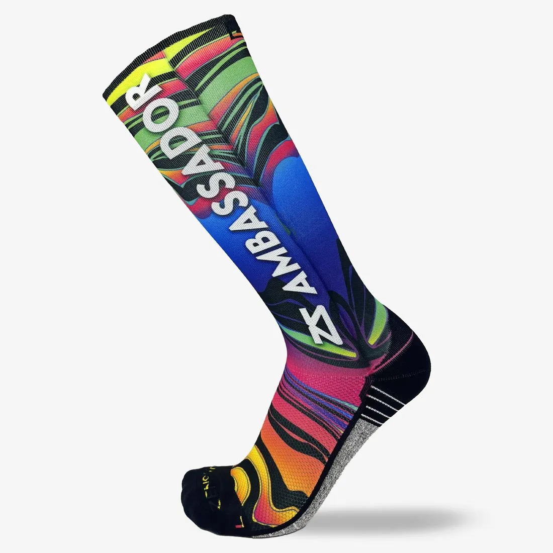 2024 Rainbow Swirls Ambassador Compression Socks (Knee-High) sold by Zensah product image thumbnail 4