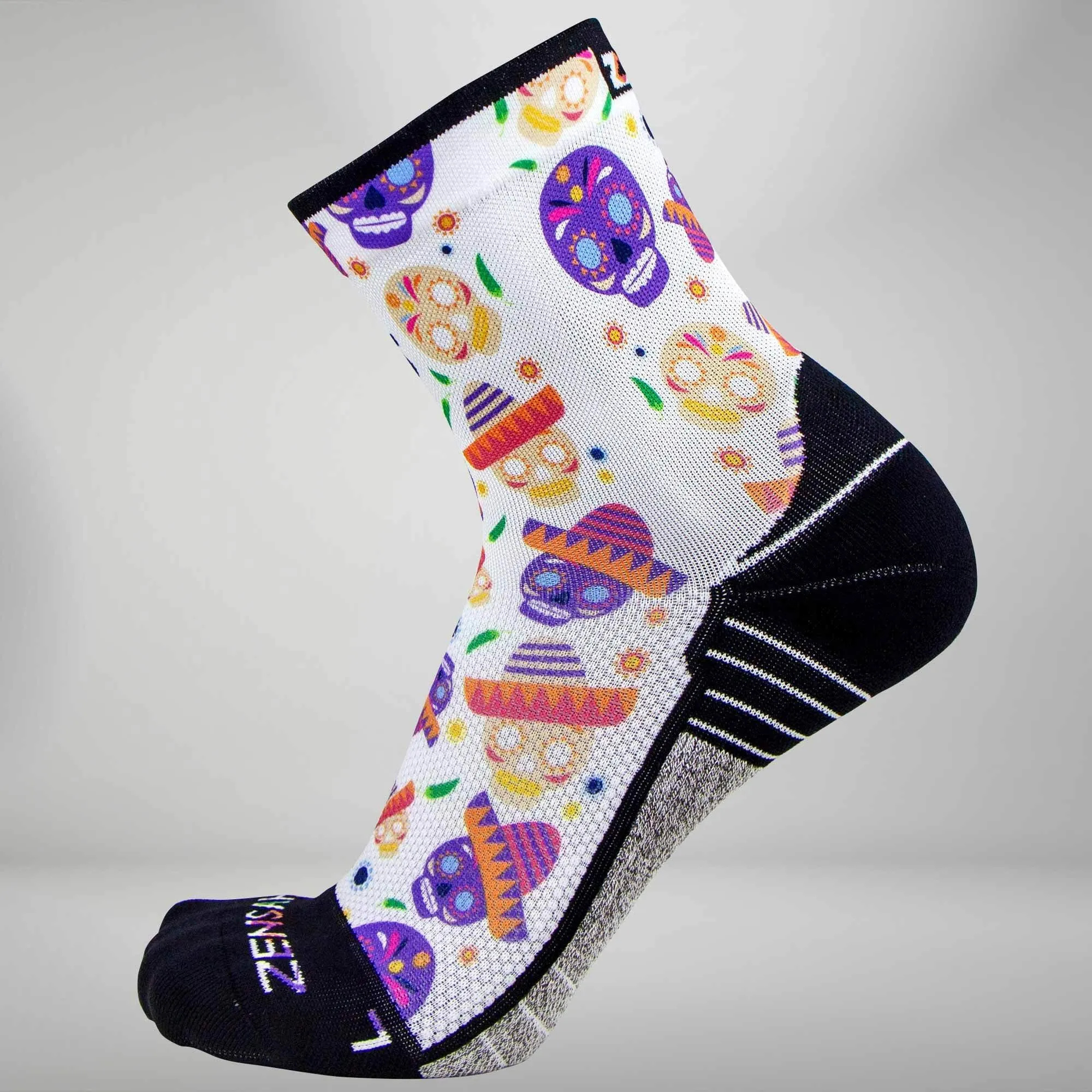 Day Of The Dead Doodle Socks (Mini Crew) sold by Zensah