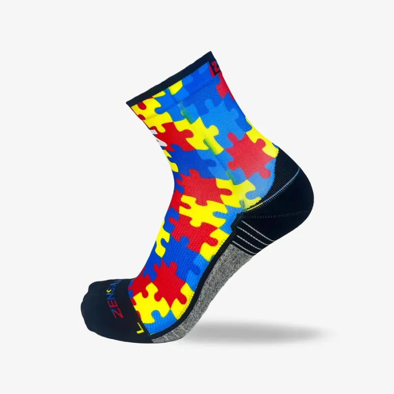 Zensah x Autism Awareness Socks (Mini-Crew) made by Zensah