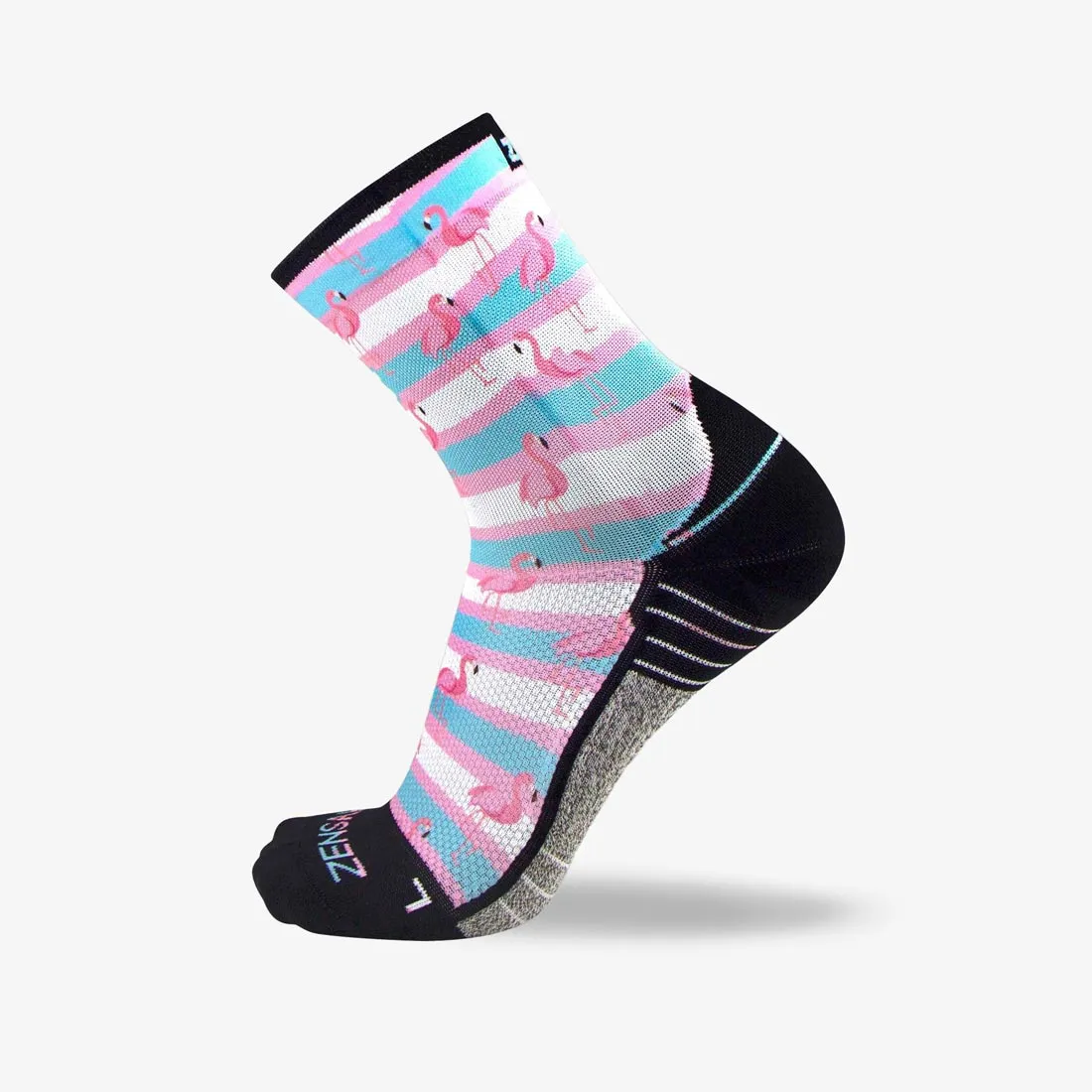 Summer Flamingo Socks (Mini-Crew) sold by Zensah