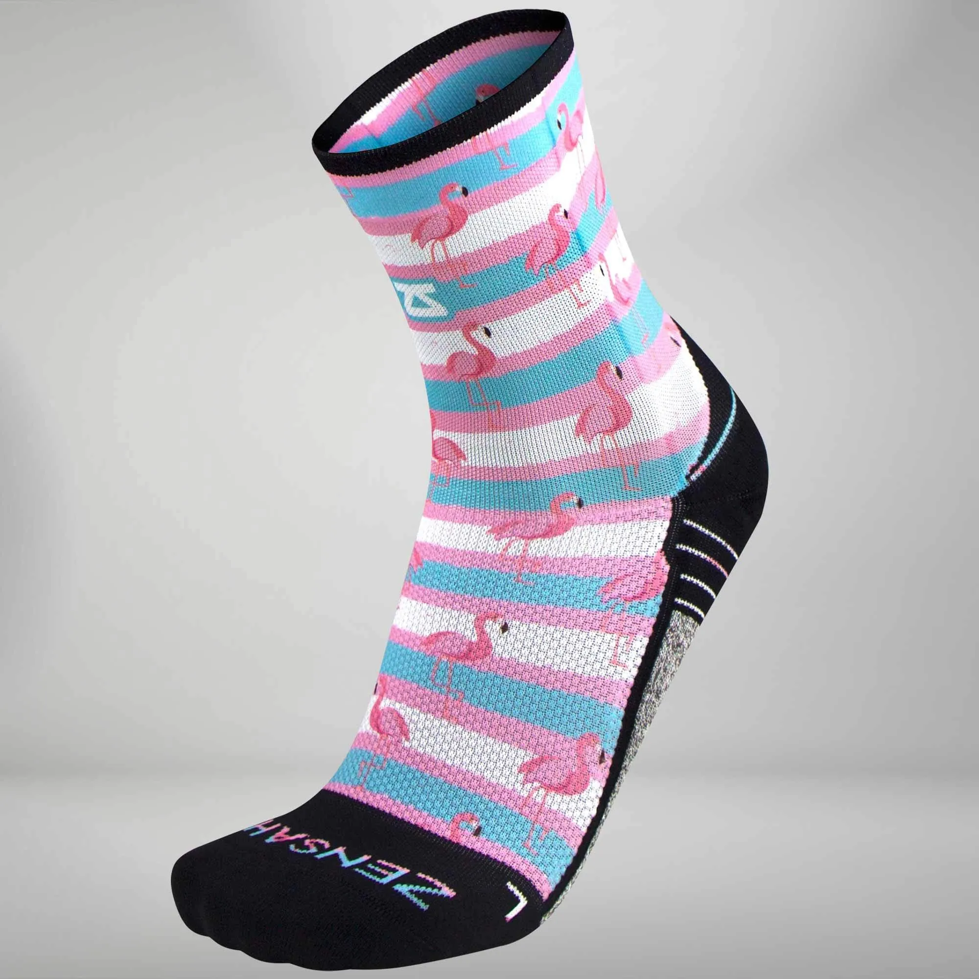 Summer Flamingo Socks (Mini-Crew) sold by Zensah product image thumbnail 2