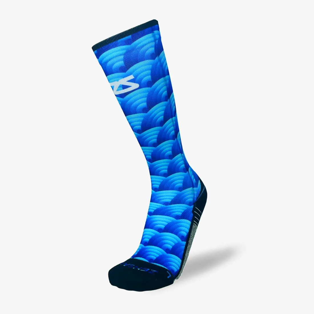Abstract Wavebows Compression Socks (Knee-High) sold by Zensah product image thumbnail 2