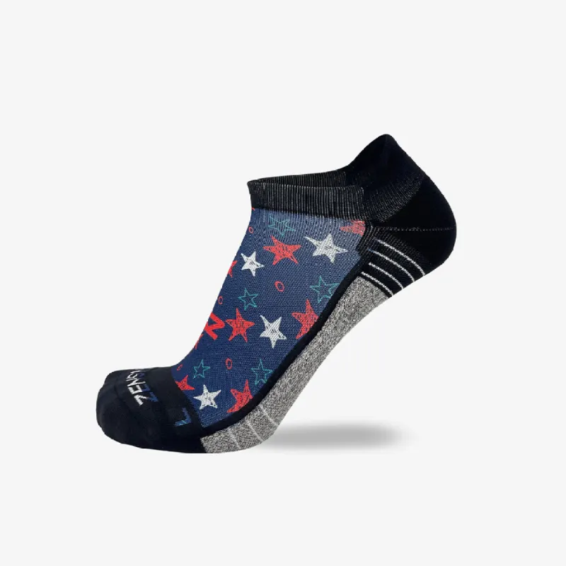 Illustrated Stars Running Socks (No Show) sold by Zensah