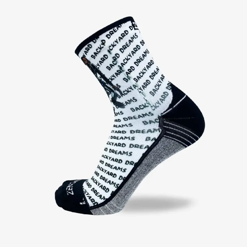 Justin Holiday Backyard Dreams Socks (Mini-Crew) sold by Zensah