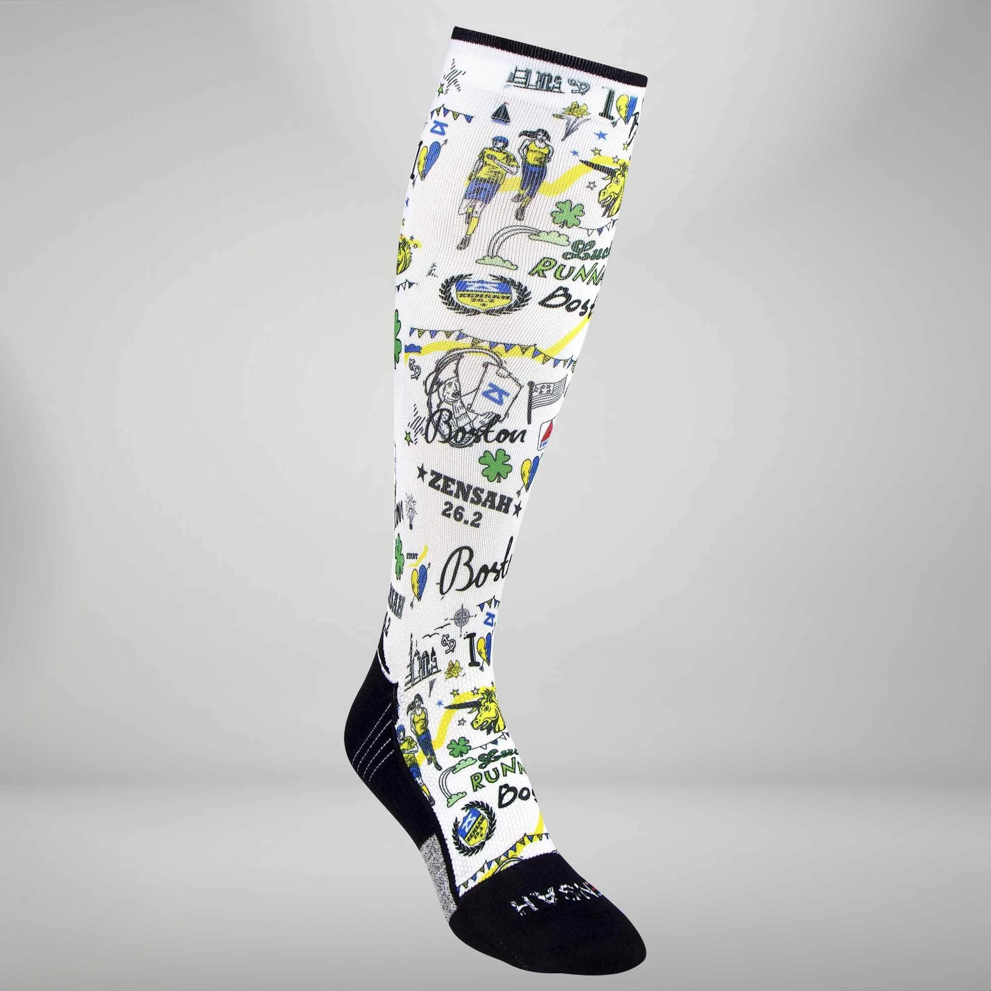 Boston Doodle Compression Socks (Knee-High) sold by Zensah product image thumbnail 2