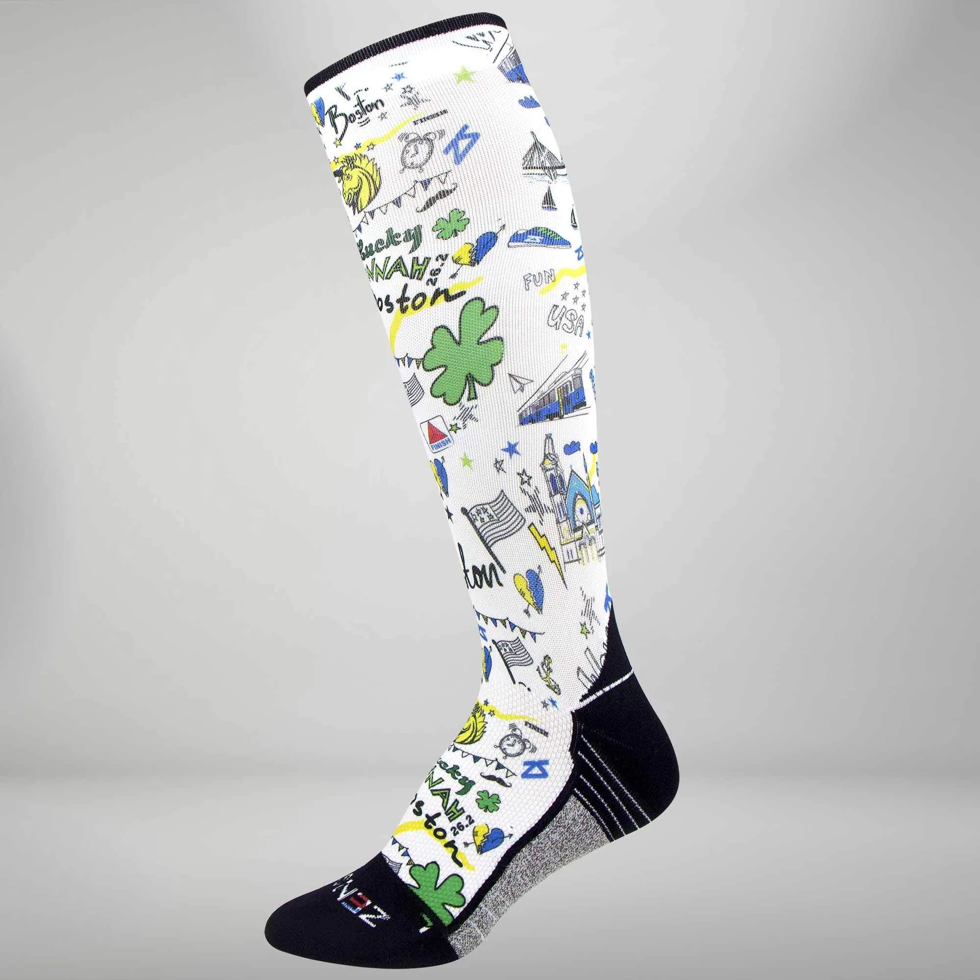 Boston Doodle Compression Socks (Knee-High) sold by Zensah product image thumbnail 3