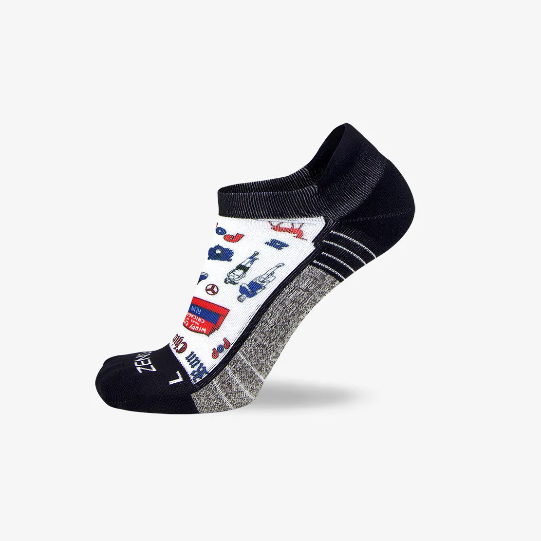 Chicago Doodle (No Show) Socks sold by Zensah