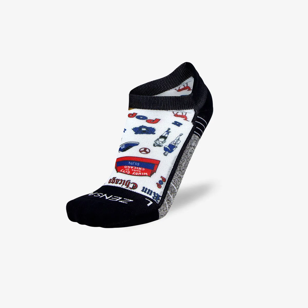 Chicago Doodle (No Show) Socks sold by Zensah product image thumbnail 2