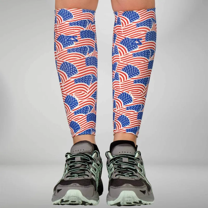 USA Flag Compression Leg Sleeves sold by Zensah