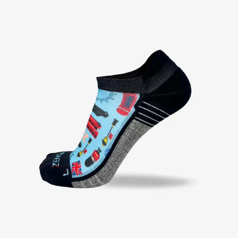 London Doodle Running Socks (No Show) sold by Zensah