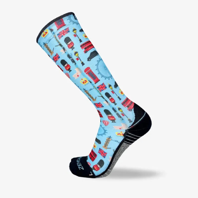 London Doodle Compression Socks (Knee-High) sold by Zensah