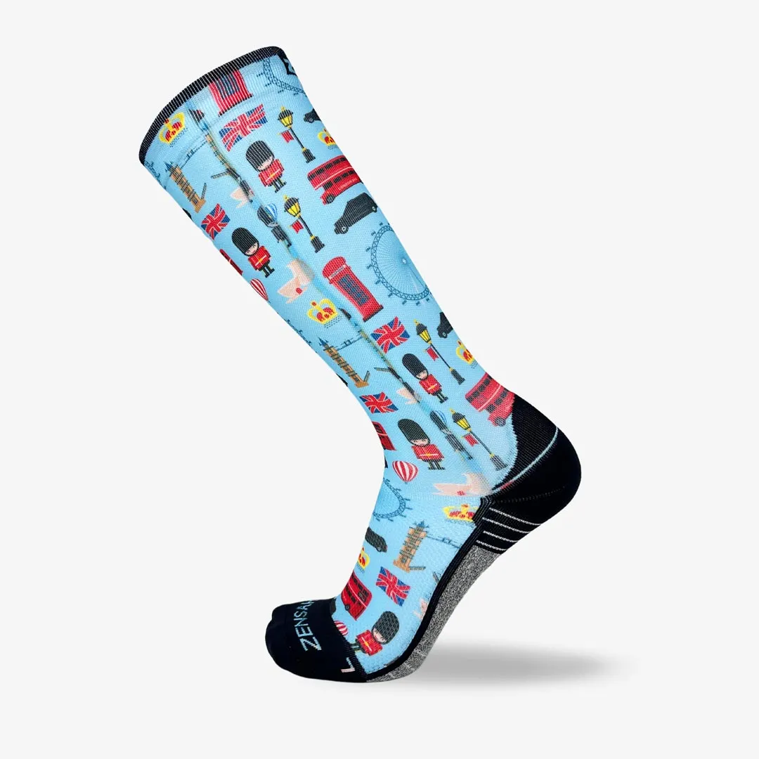 London Doodle Compression Socks (Knee-High) sold by Zensah