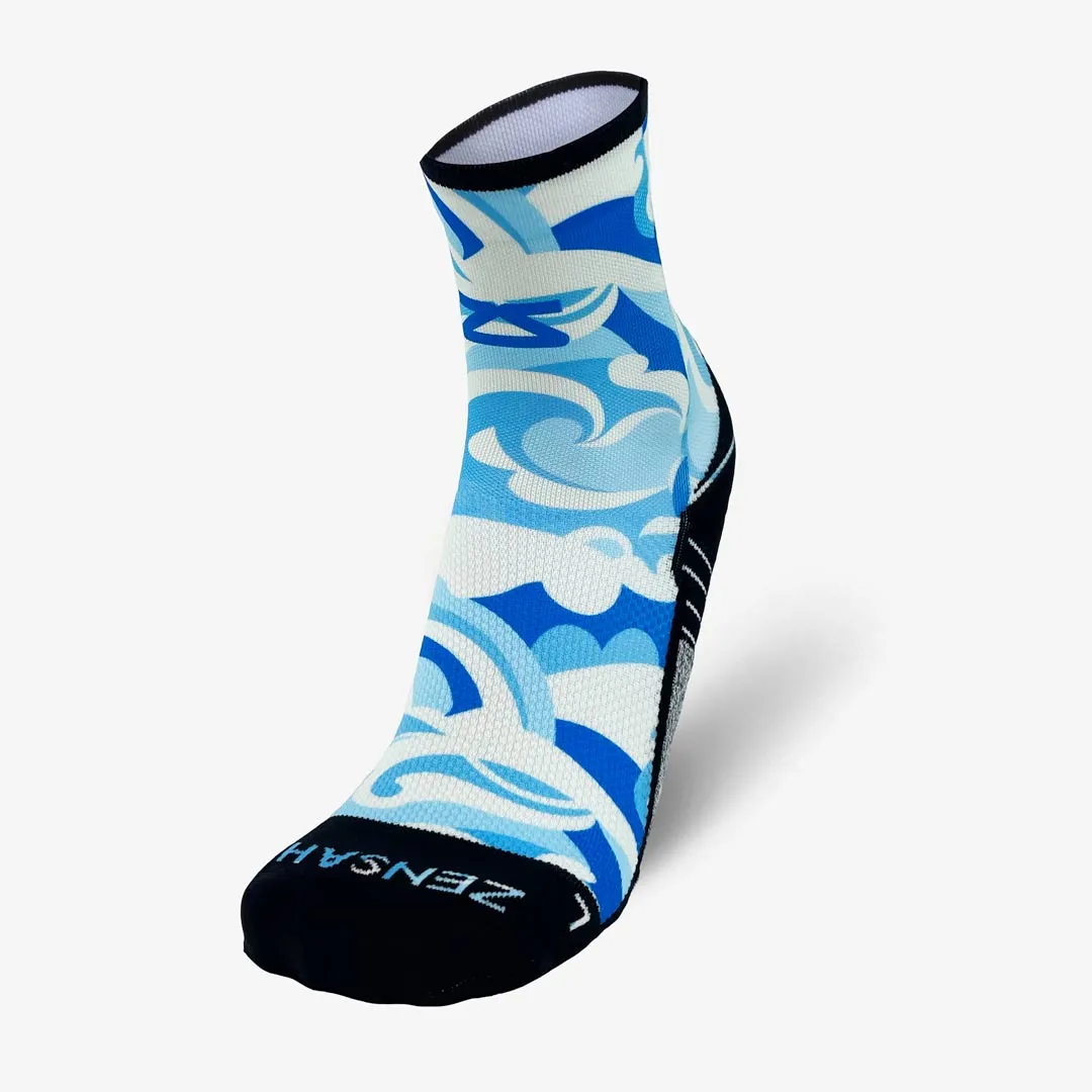 Tropical Surf Waves Socks (Mini-Crew) sold by Zensah product image thumbnail 2