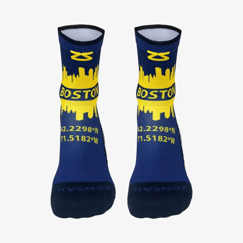 Boston Skyline Timeless Running Socks (Mini-Crew) sold by Zensah