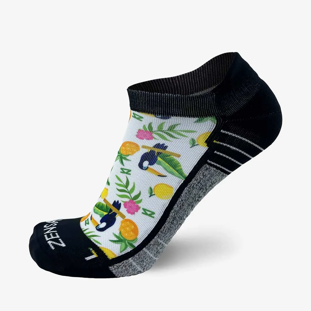 Toucans Running Socks (No Show) sold by Zensah