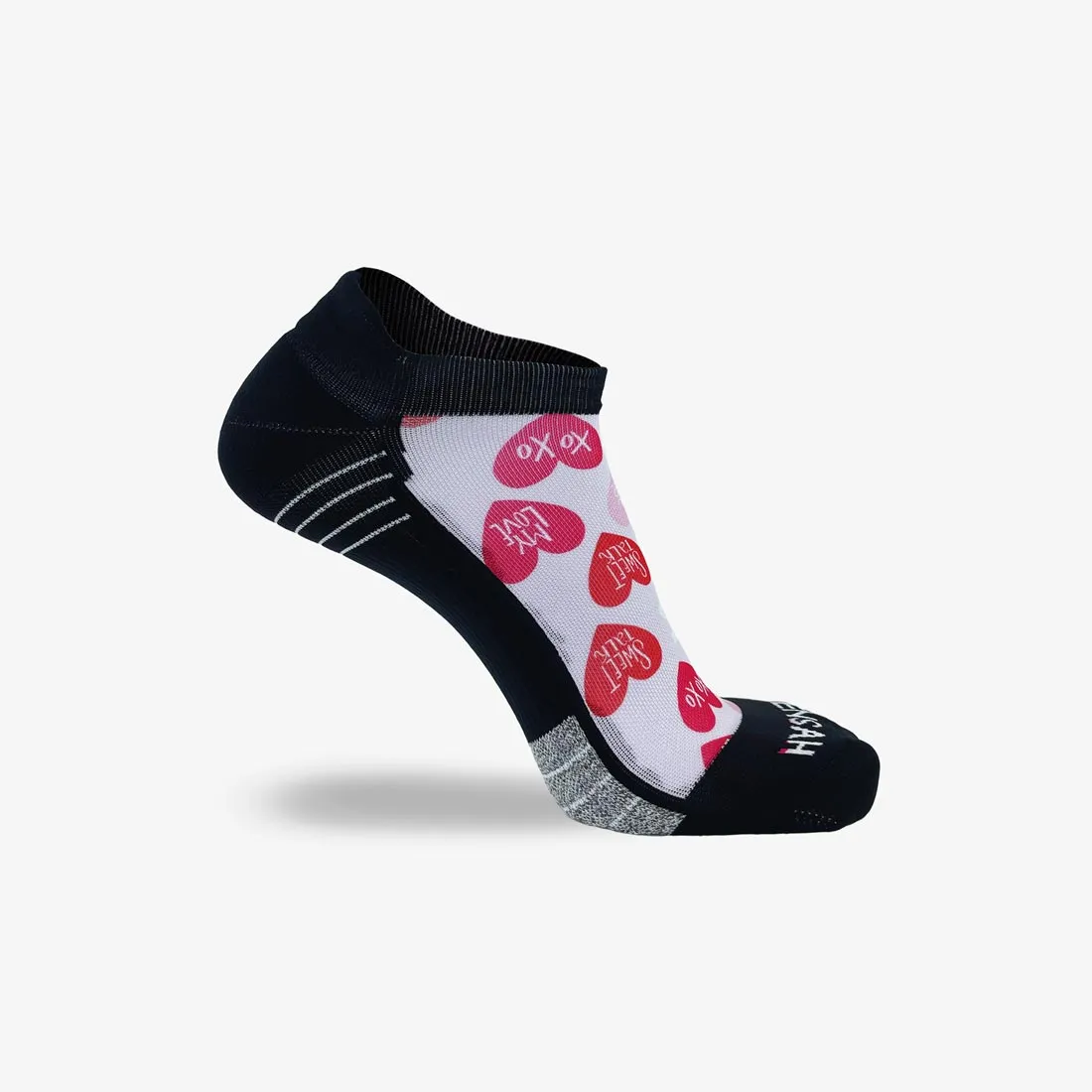 Heart Phrases Running Socks (No Show) sold by Zensah product image thumbnail 2