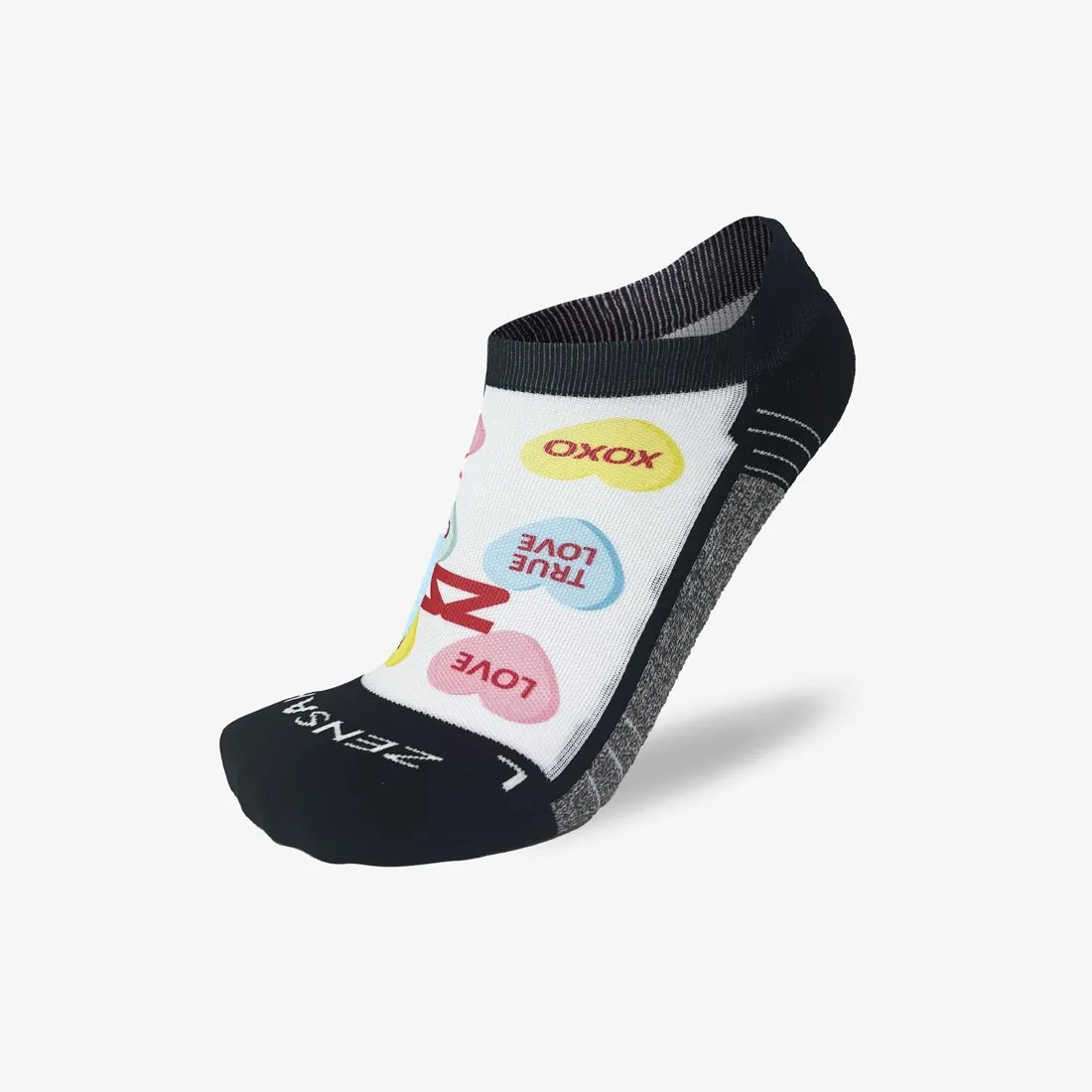 Candy Hearts Running Socks (No Show) sold by Zensah product image thumbnail 2