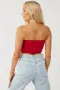 Cherry Solid Stretchy Knit Bandeau sold by Lime Lush