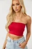 Cherry Solid Stretchy Knit Bandeau sold by Lime Lush