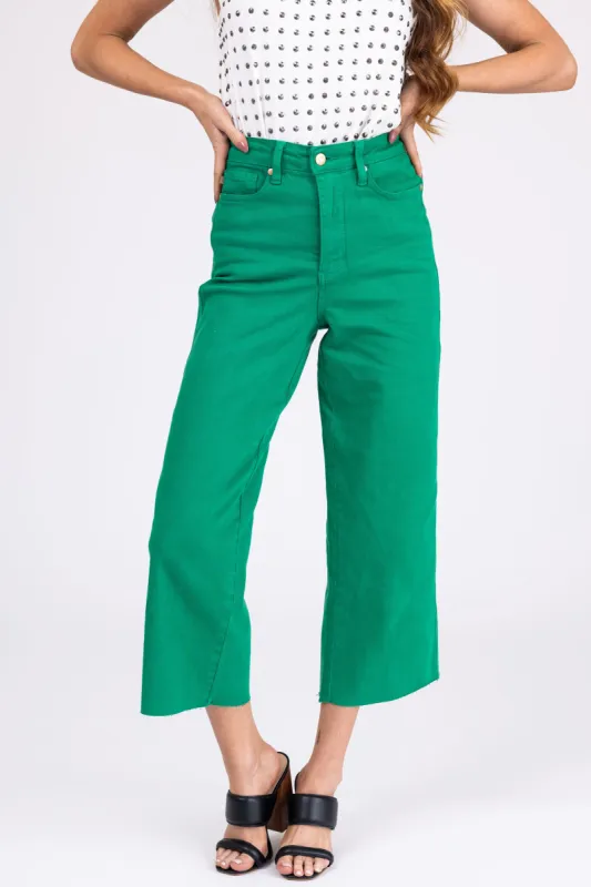 Judy Blue Jade Tummy Control Crop Jeans sold by Lime Lush