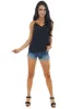Black Lace Trim V Neck Woven Cami Tank Top sold by Lime Lush