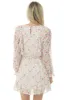Light Sage Floral Bubble Sleeve Mini Dress sold by Lime Lush