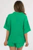 She+Sky Jade Chest Pocket Half Sleeve Shirt sold by Lime Lush