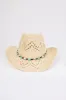 Ivory Shell and Stone Strap Straw Hat sold by Lime Lush